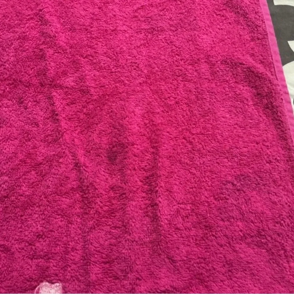 Barbie Pink Hand Towel with Embroidered Logo cute collectible